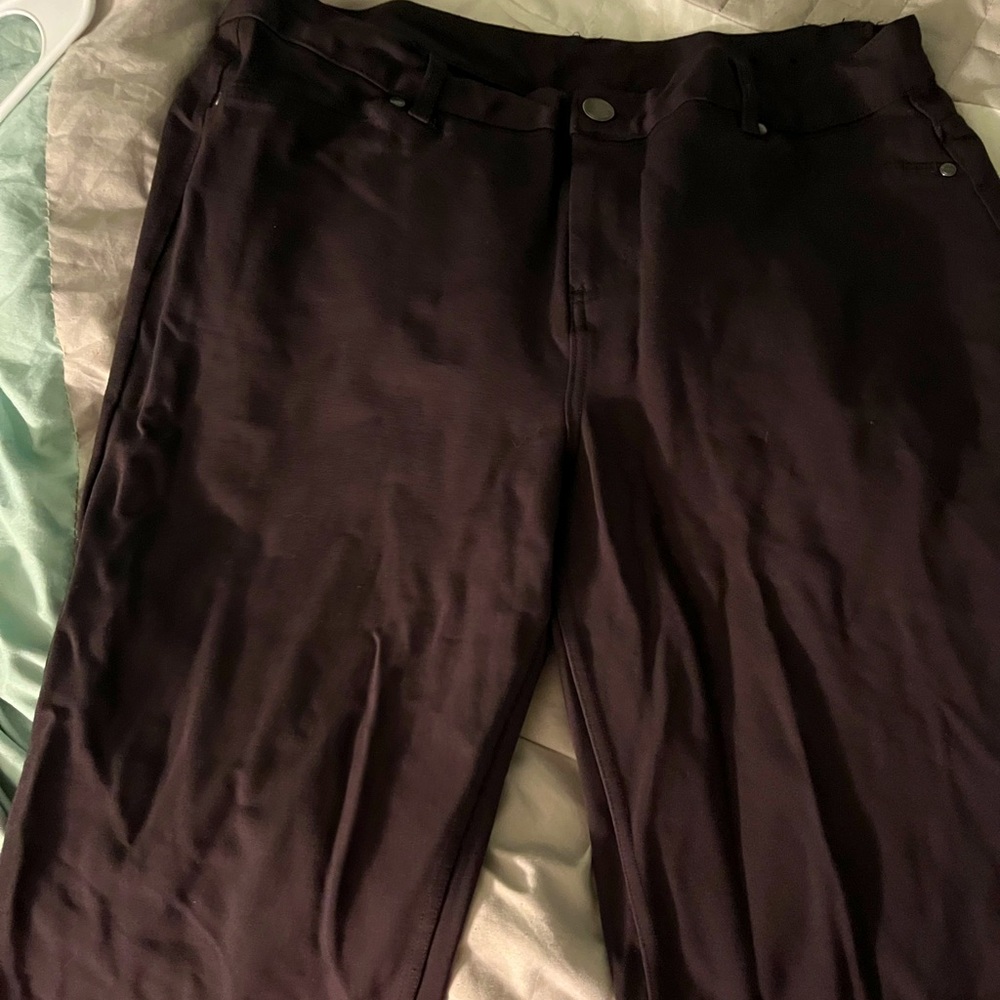 DARK BROWN CHOCOLATE WORK PANTS SIZE 18 OBO